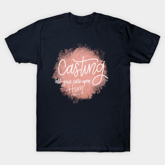 The 1 Peter 5:7 T-Shirt by Hannah’s Hand Lettering